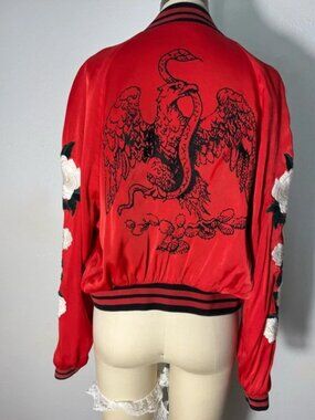 The Kooples Red Bomber Jacket